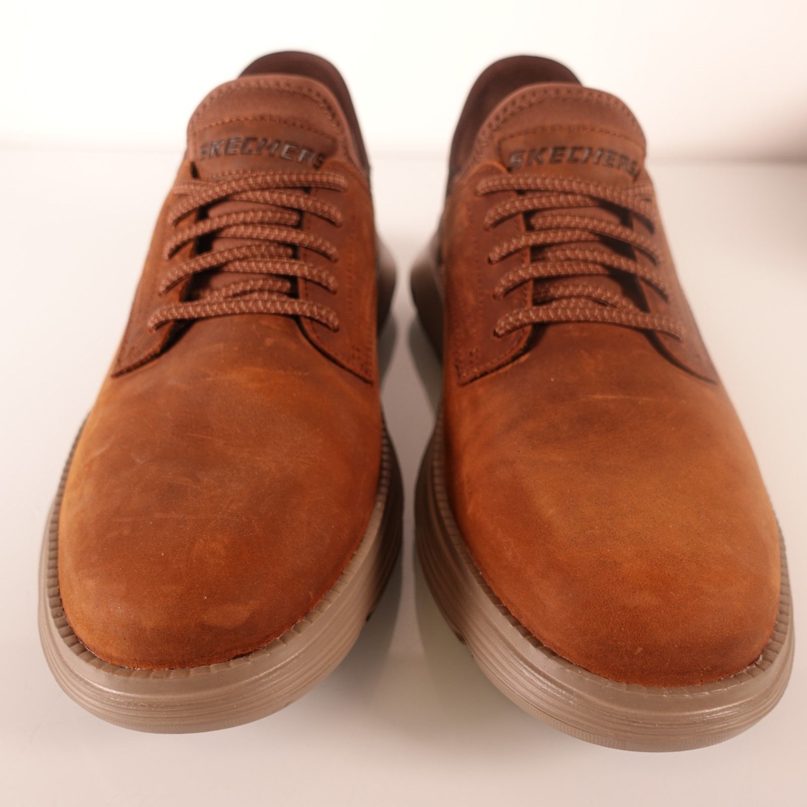 Skechers Men's Garza Gervin Bungee Lace Slip-Ins Size 9 Dark Brown 205046 — image 3 of 8